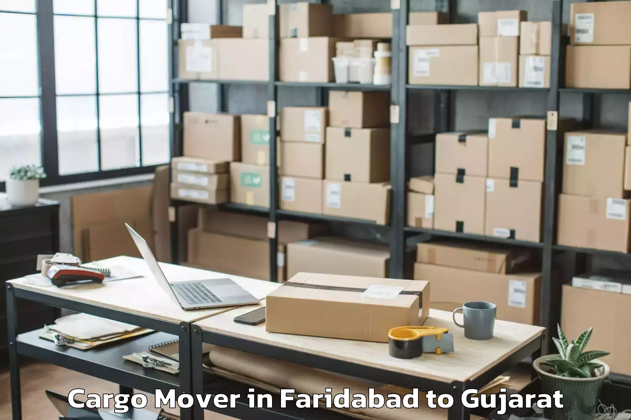 Get Faridabad to Vansda Cargo Mover